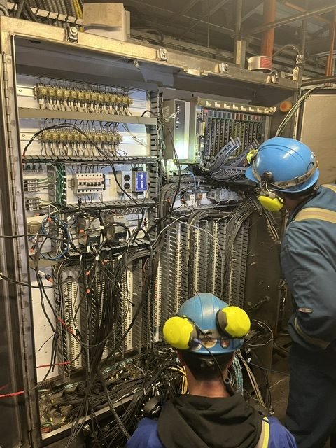 Control panel and PLC installation